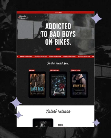 Screenshot of Chantal Fernando's Website